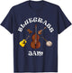 Bluegrass Jam Fiddle Mando Guitar Bass Banjo Music Festival T-Shirt - T-Shirt | Navy