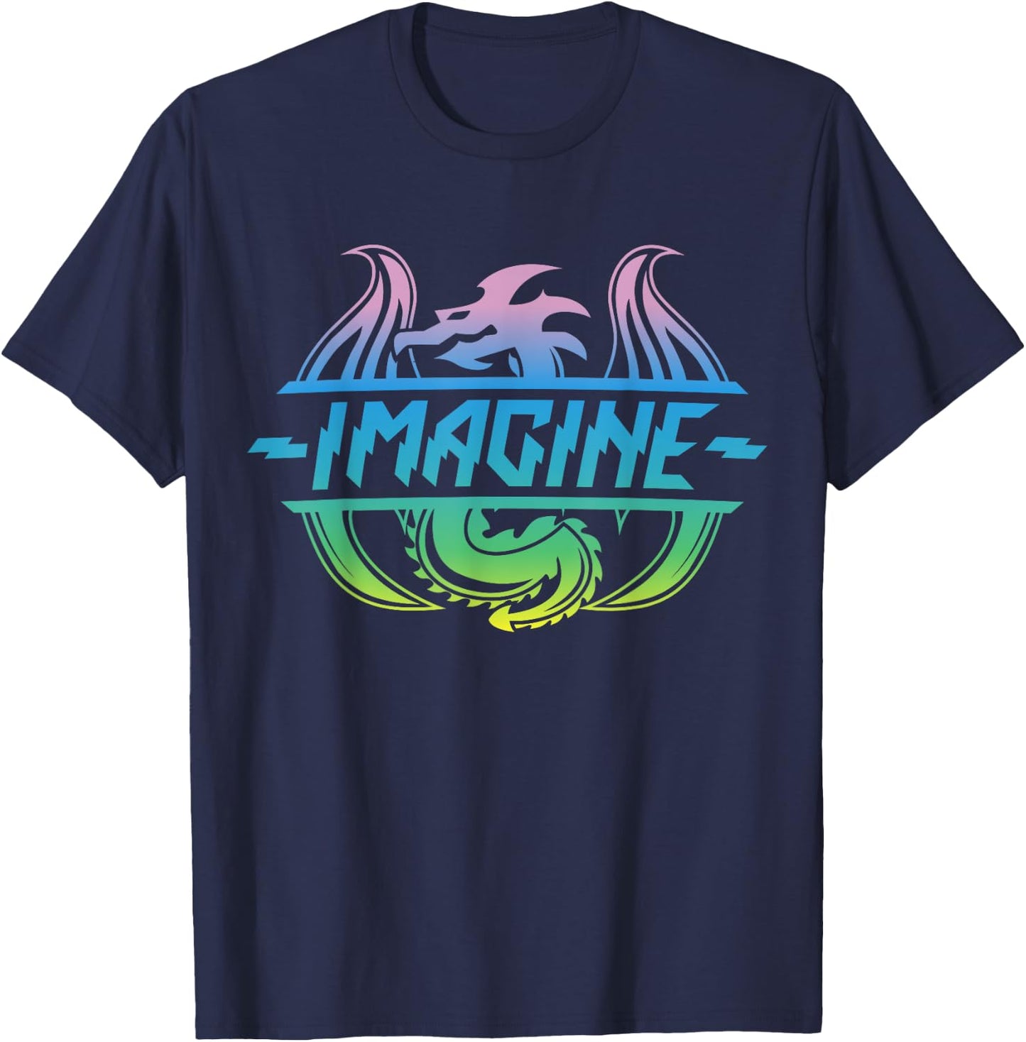Imagine Fantasy Dragon T-Shirt - T-Shirt | Navy