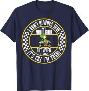 Nintendo Mario Kart Winning As Yoshi Graphic Small T-Shirt - T-Shirt | Navy