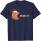 Funny 80's Retro Gamer Gingerbread Cookie Gumdrops Christmas T-Shirt - T-Shirt | Navy