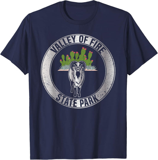 Valley of Fire State Park Nevada Recreational Souvenir T-Shirt - T-Shirt | Navy
