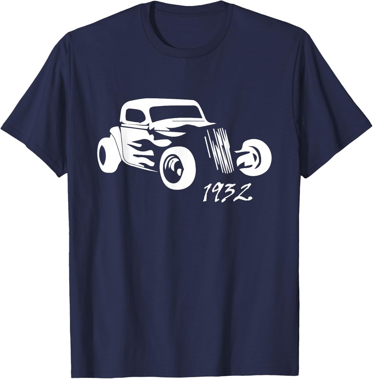 1932 Hot Rod Roadster Silhouette T-Shirt - T-Shirt | Navy
