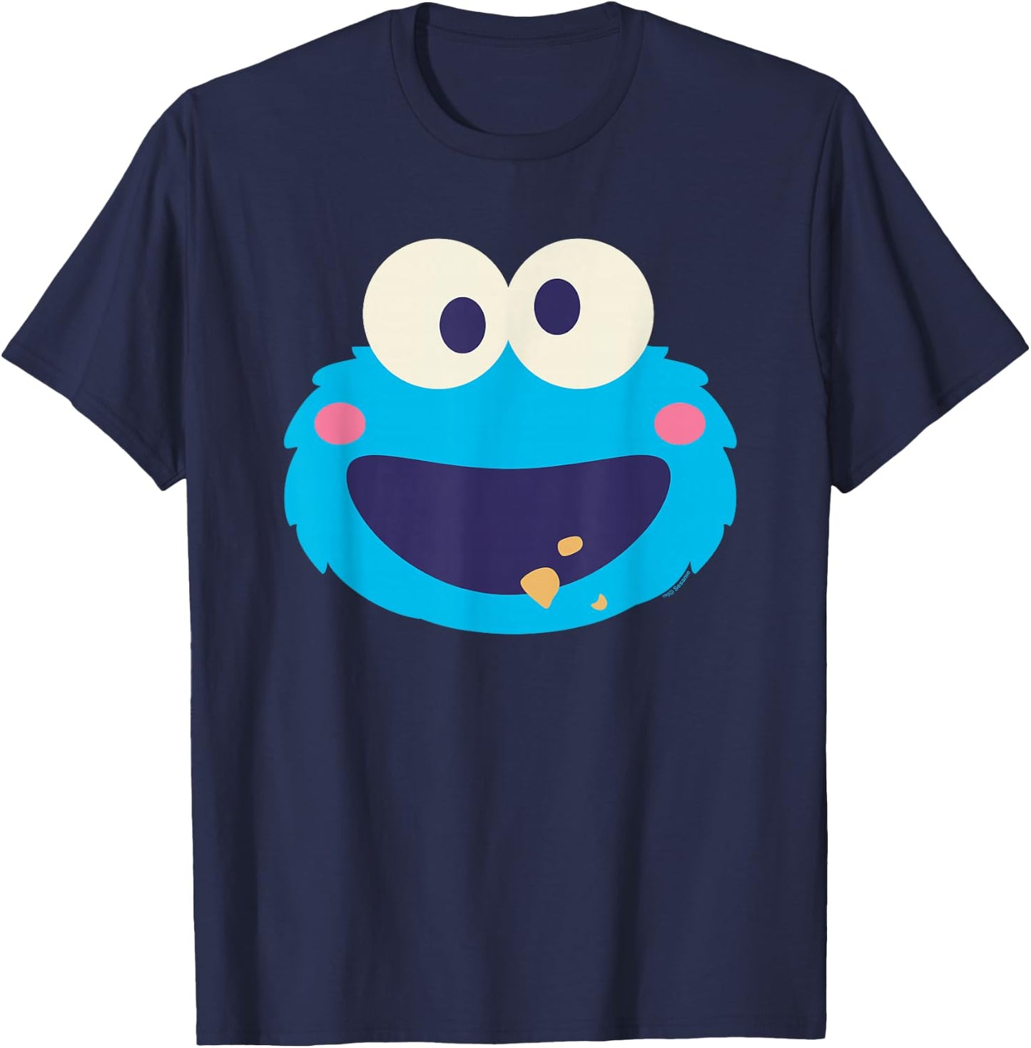 Sesame Street Cookie Monster Kawaii Face Halloween Costume T-Shirt - T-Shirt | Navy