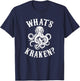 What's Kraken? Amazing Octopus graphic T-Shirt - T-Shirt | Navy