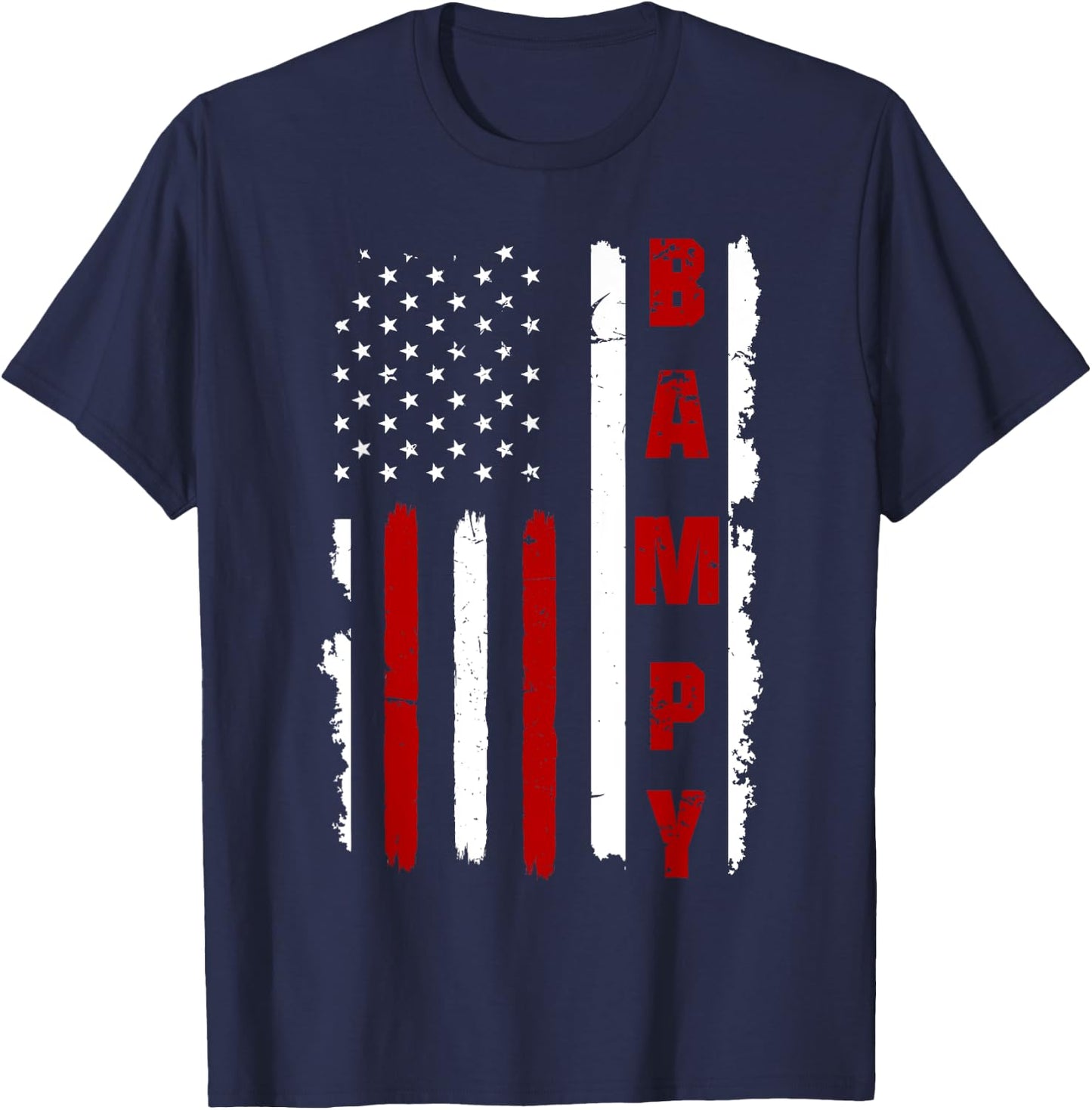 Cool American Flag, Father's day Shirt for Bampy T-Shirt - T-Shirt | Navy