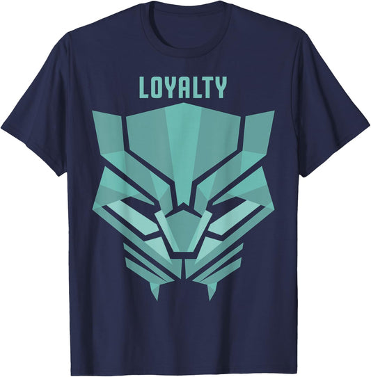 Marvel Black Panther Teal Loyalty Logo Graphic T-Shirt - T-Shirt | Navy