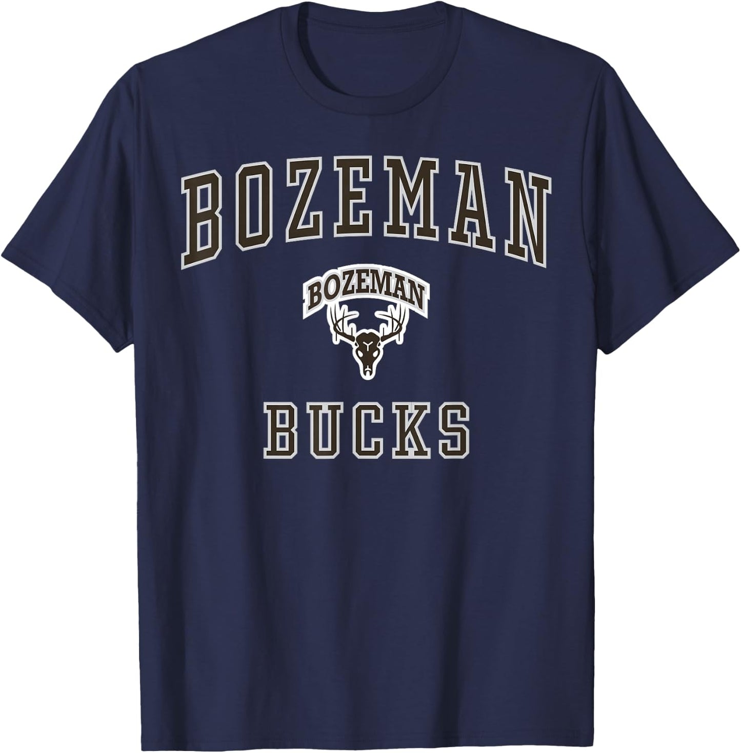 Bozeman High School Bucks C1 T-Shirt - T-Shirt | Navy