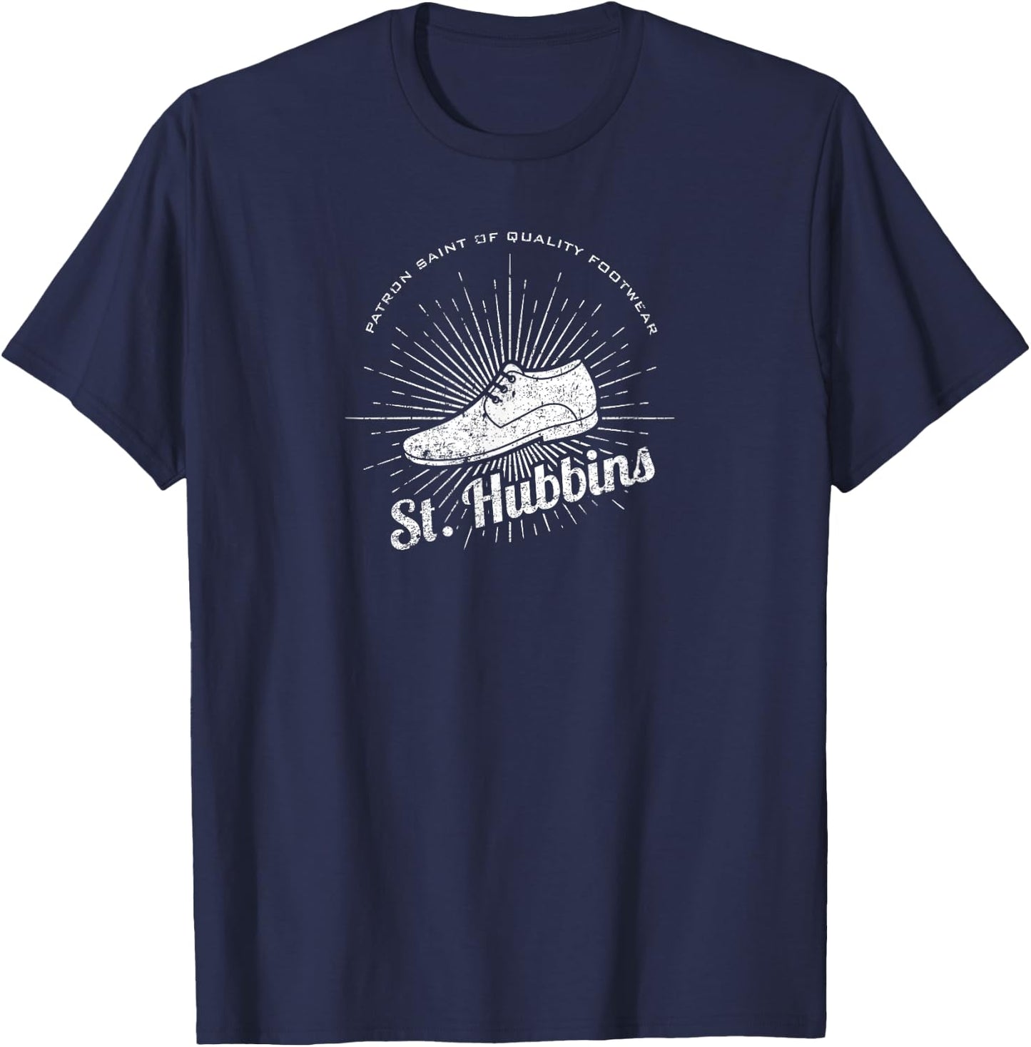 Saint Hubbins Footwear and Shoe T-Shirt - T-Shirt | Navy