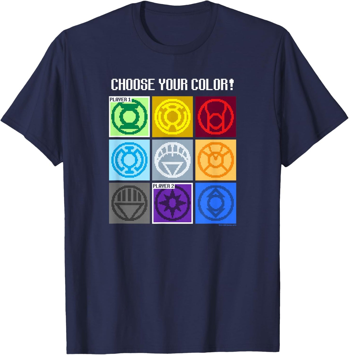 Green Lantern Choose Your Color T-Shirt - T-Shirt | Navy