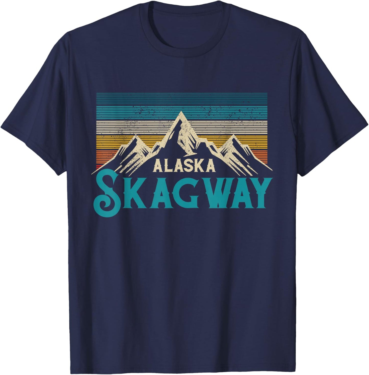 Skagway Alaska Souvenir T-Shirt - T-Shirt | Navy