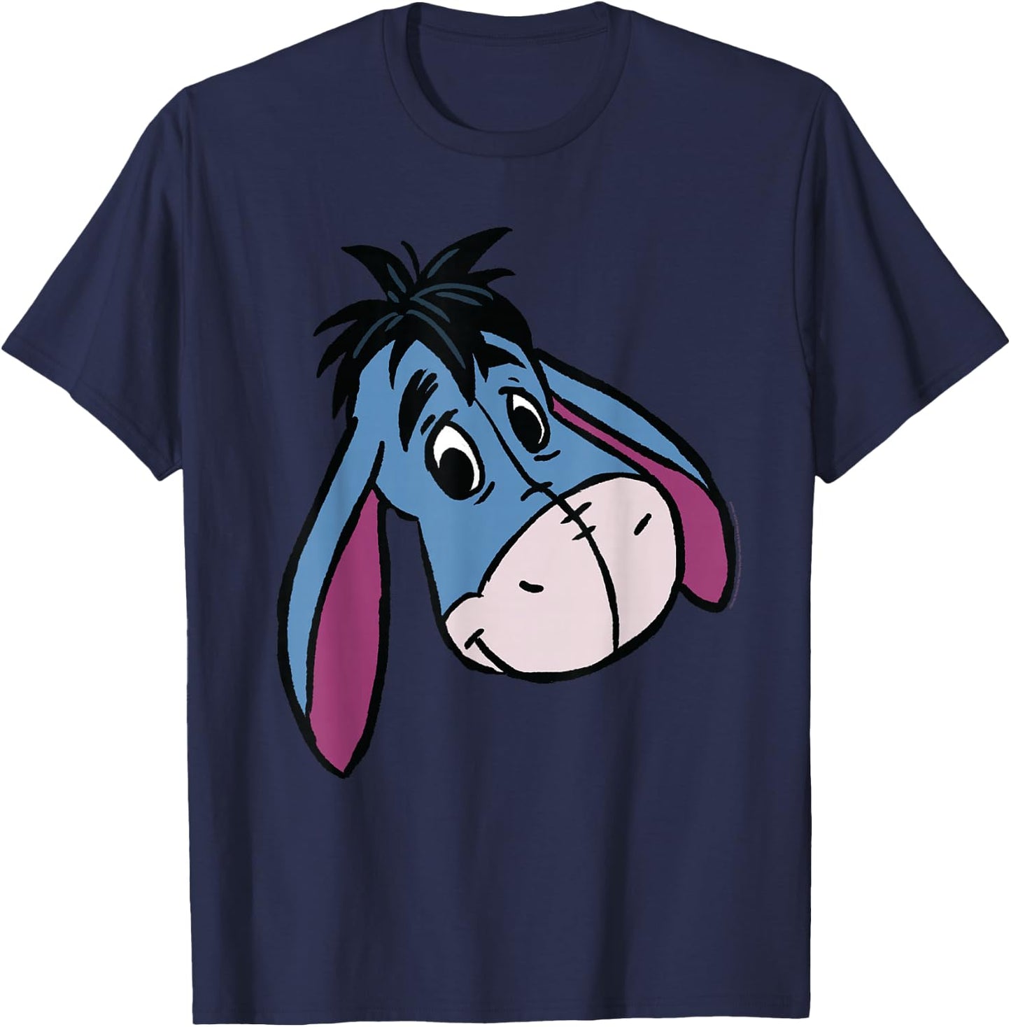 Disney Winnie The Pooh Eeyore Happy Big Face Costume T-Shirt - T-Shirt | Navy