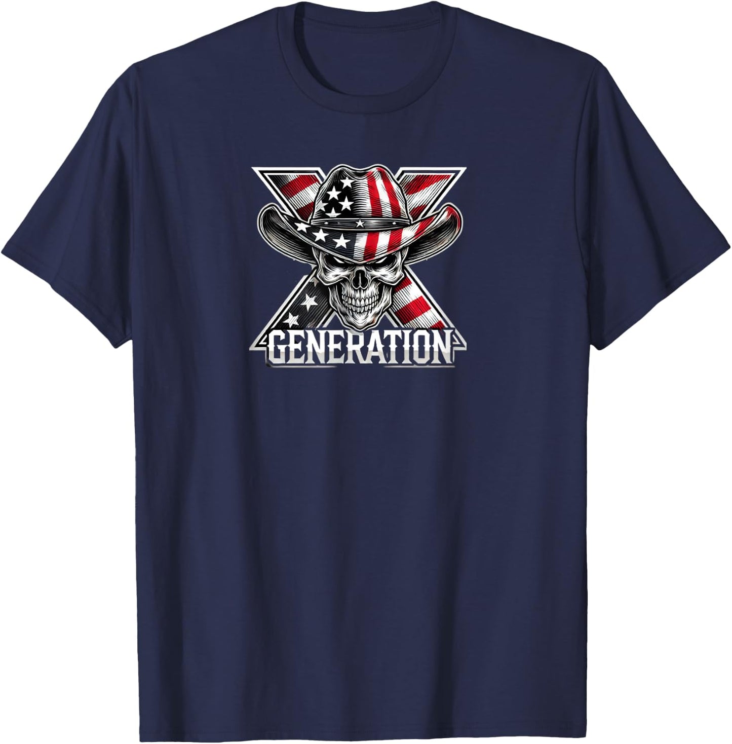 Front And Back X Generation Proud Member Of Your Feelings T-Shirt - T-Shirt | Navy