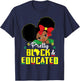 Pretty Black and Educated I Am The Strong African Queen Girl T-Shirt - T-Shirt | Navy