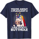 You're Pleasant As An Itchy Butthole Funny Sassy Unicorn T-Shirt - T-Shirt | Navy