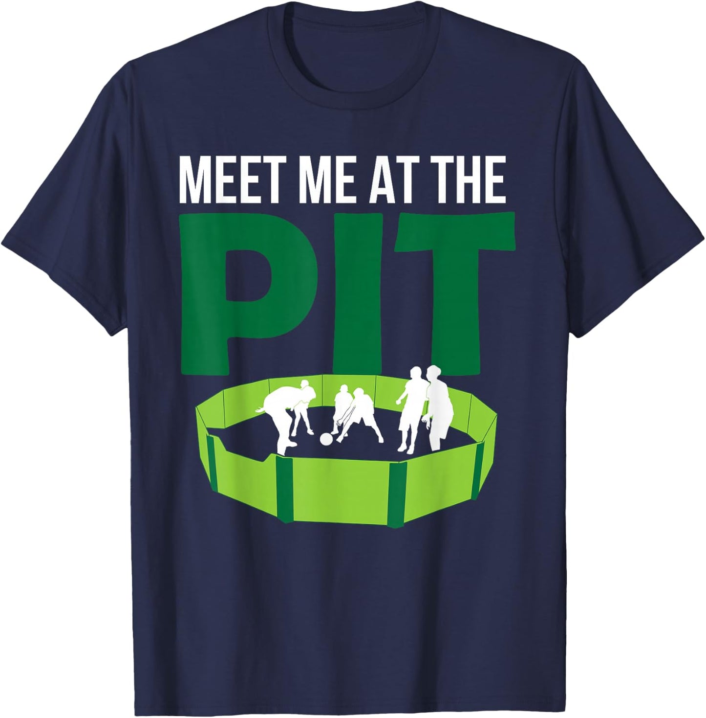 GaGa Ball Meet Me At The Pit Hexagon Octagon Game Lover Gift T-Shirt - T-Shirt | Navy