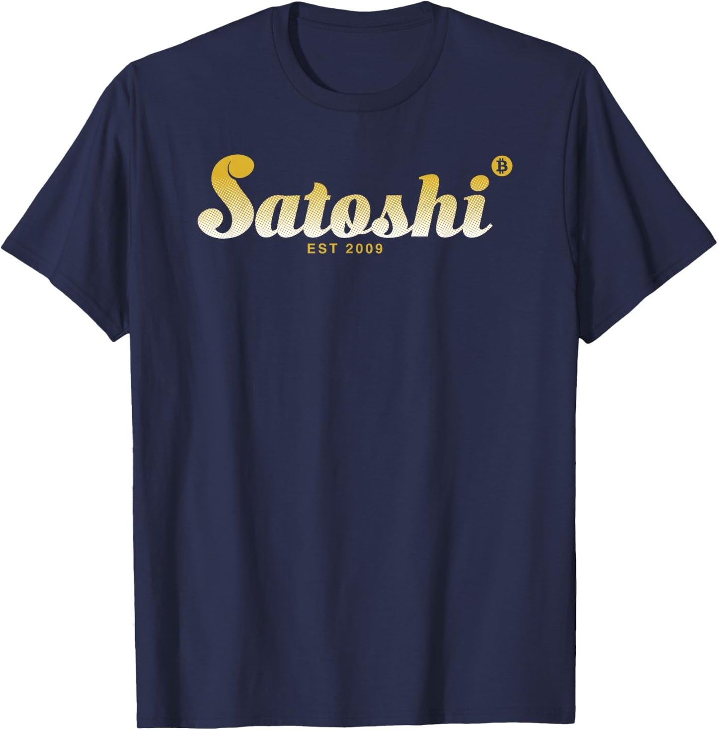 Satoshi Est 2009 Bitcoin Creator Blockchain Currency T-Shirt - T-Shirt | Navy
