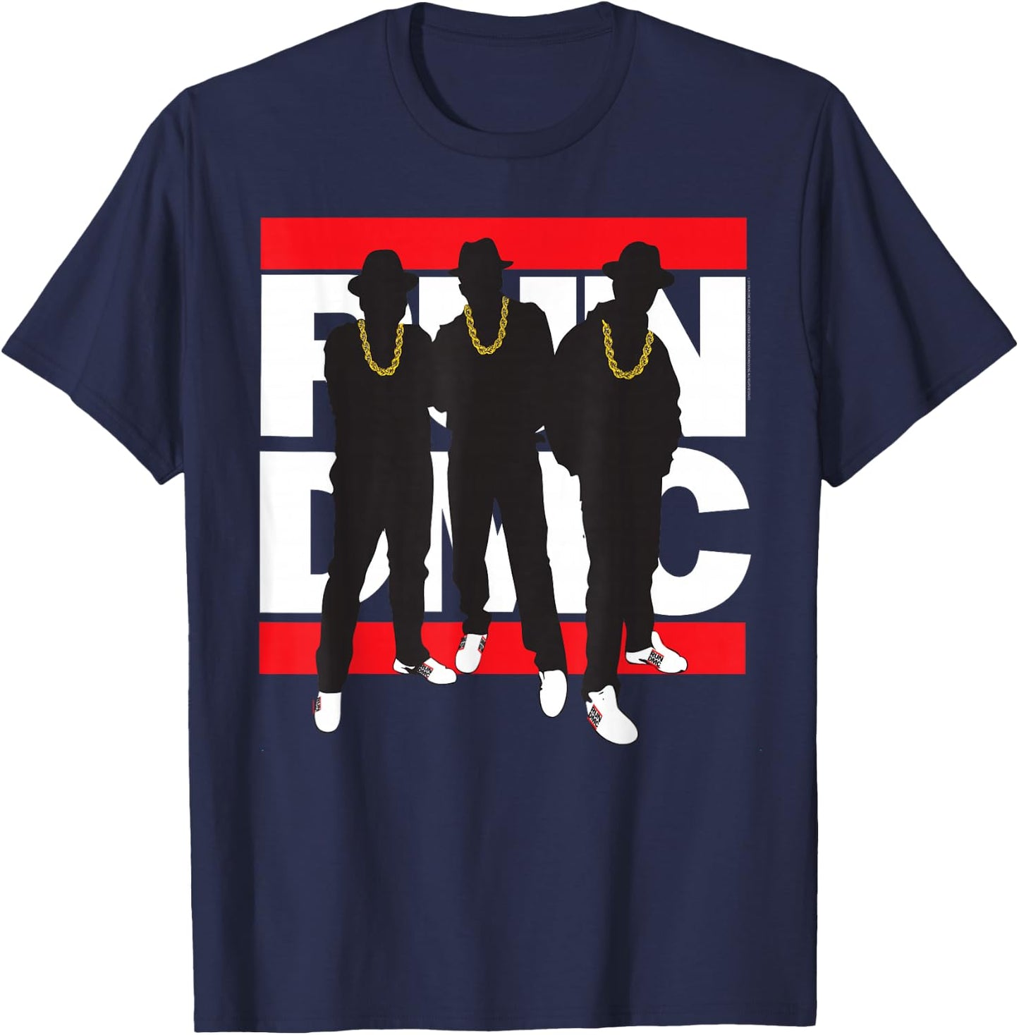 Run DMC Official Silhouette T-Shirt - T-Shirt | Navy