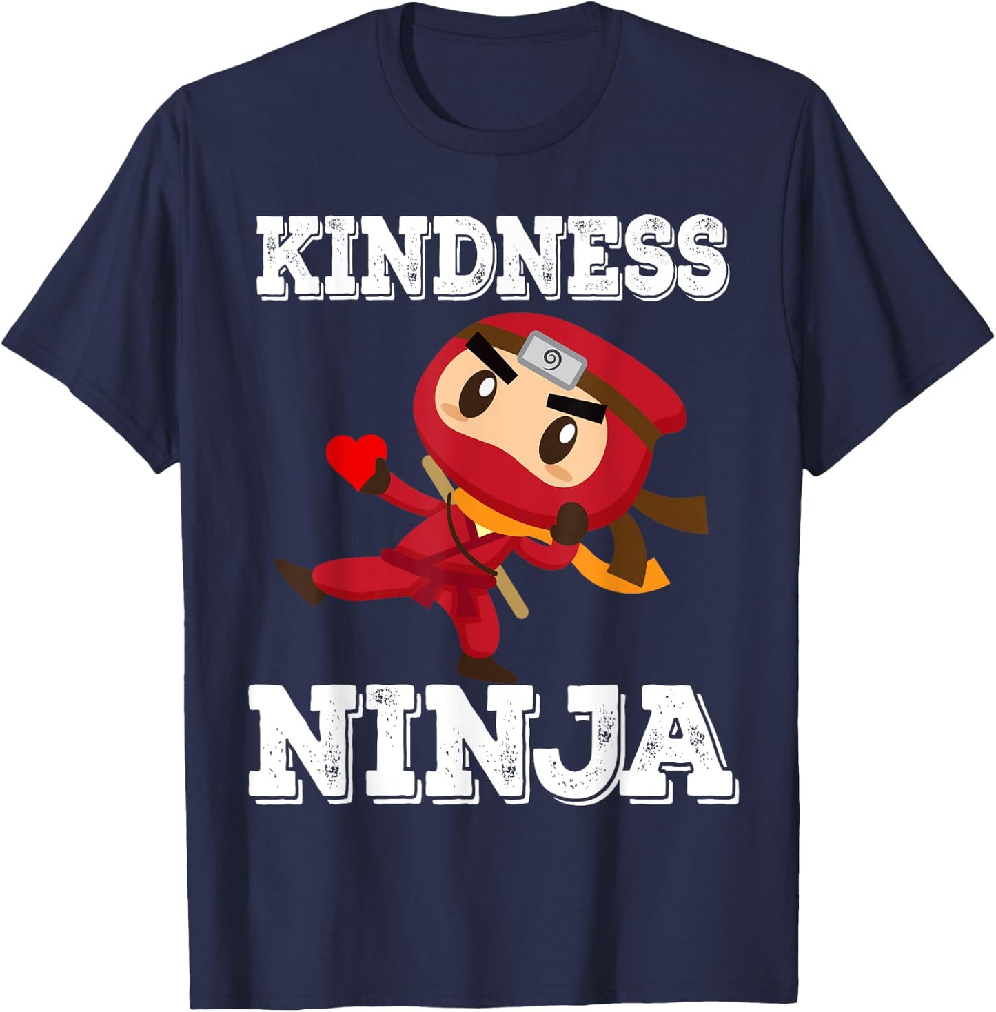 Anti Bullying Kindness Ninja School Teacher Student T-Shirt - T-Shirt | Navy