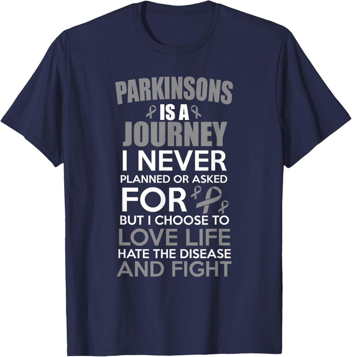 Support Parkinsons Awareness T-Shirt - T-Shirt | Navy