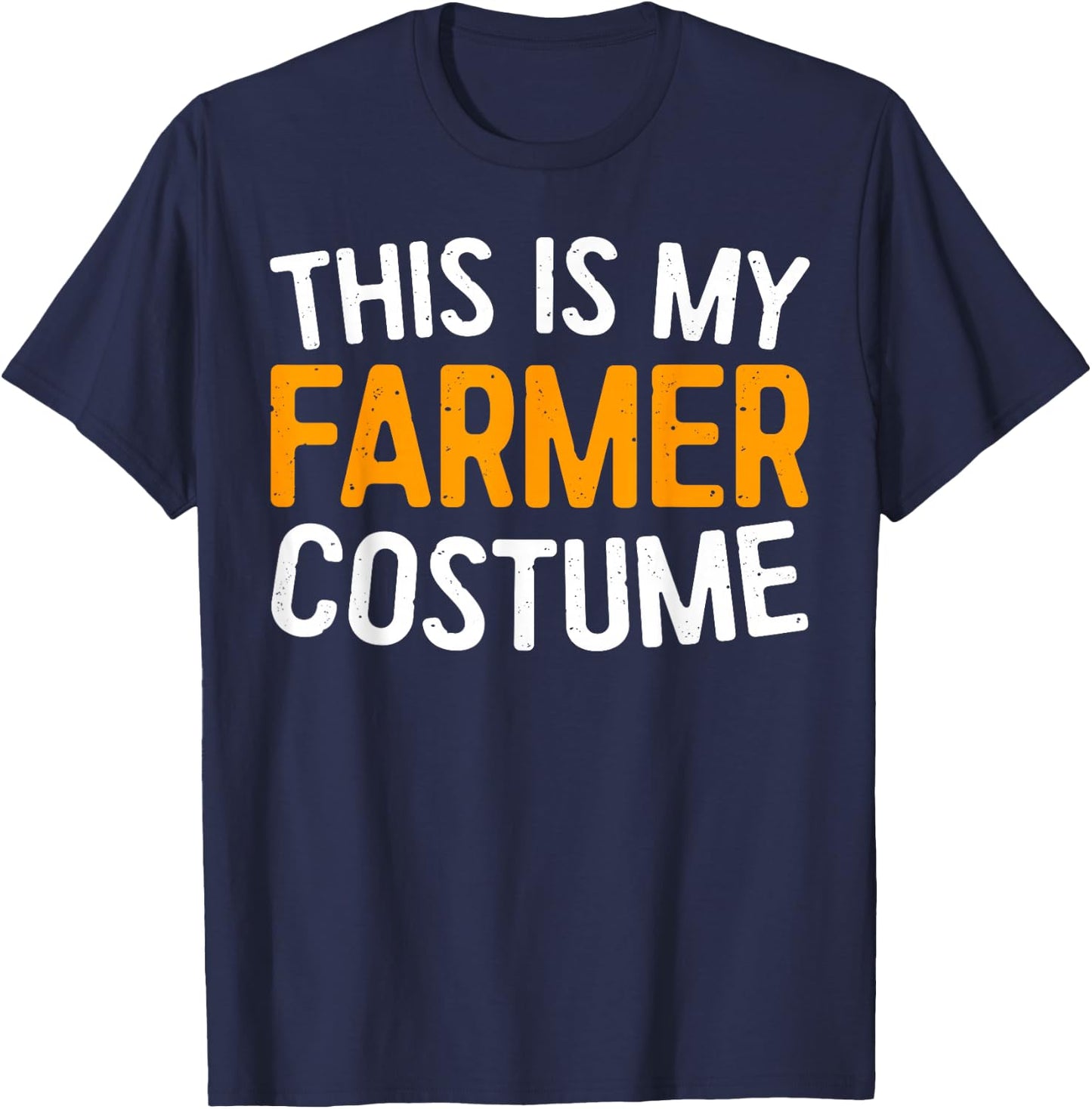 This Is My Farmer Costume Shirt Adult Kids Farmer Costume T-Shirt - T-Shirt | Navy