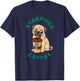 funny starpugs coffee t shirt Gift lover Puppy dogs pug T-Shirt - T-Shirt | Navy