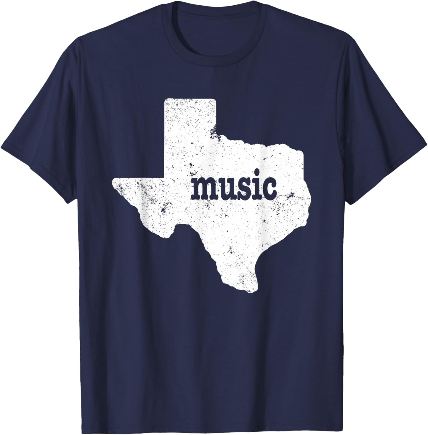 Texas Music Austin Texas Music Texas Country Music Shirt T-Shirt - T-Shirt | Navy