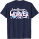 Healthcare Worker Leopard Healthcare Workers T-Shirt - T-Shirt | Navy