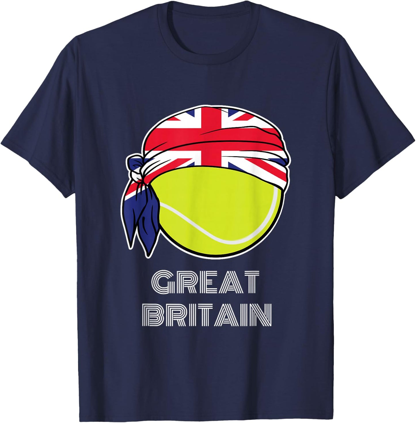 Great Britain Tennis | British Players, Fans or Coach T-Shirt - T-Shirt | Navy