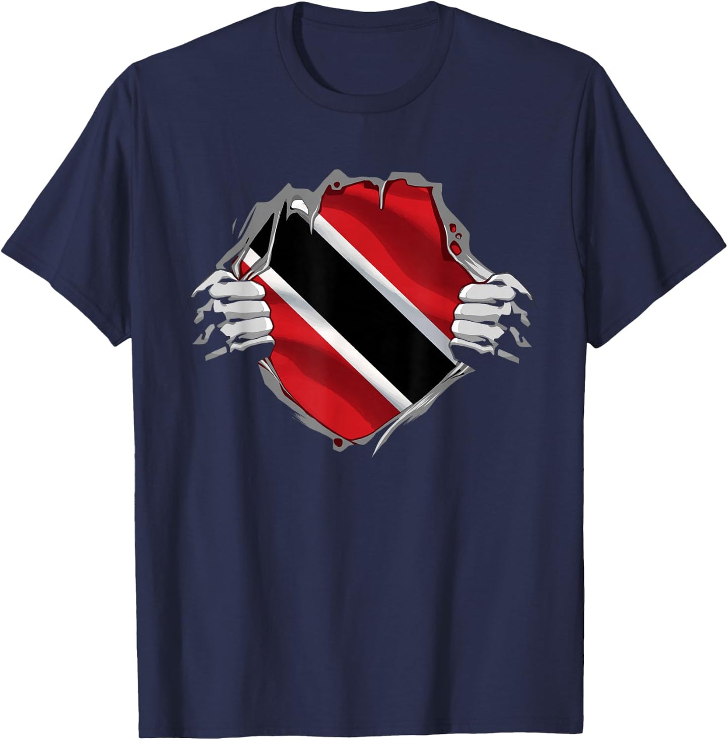Trinidad and Tobago Clothing Trini Flag Roots Trinidadian T-Shirt - T-Shirt | Navy