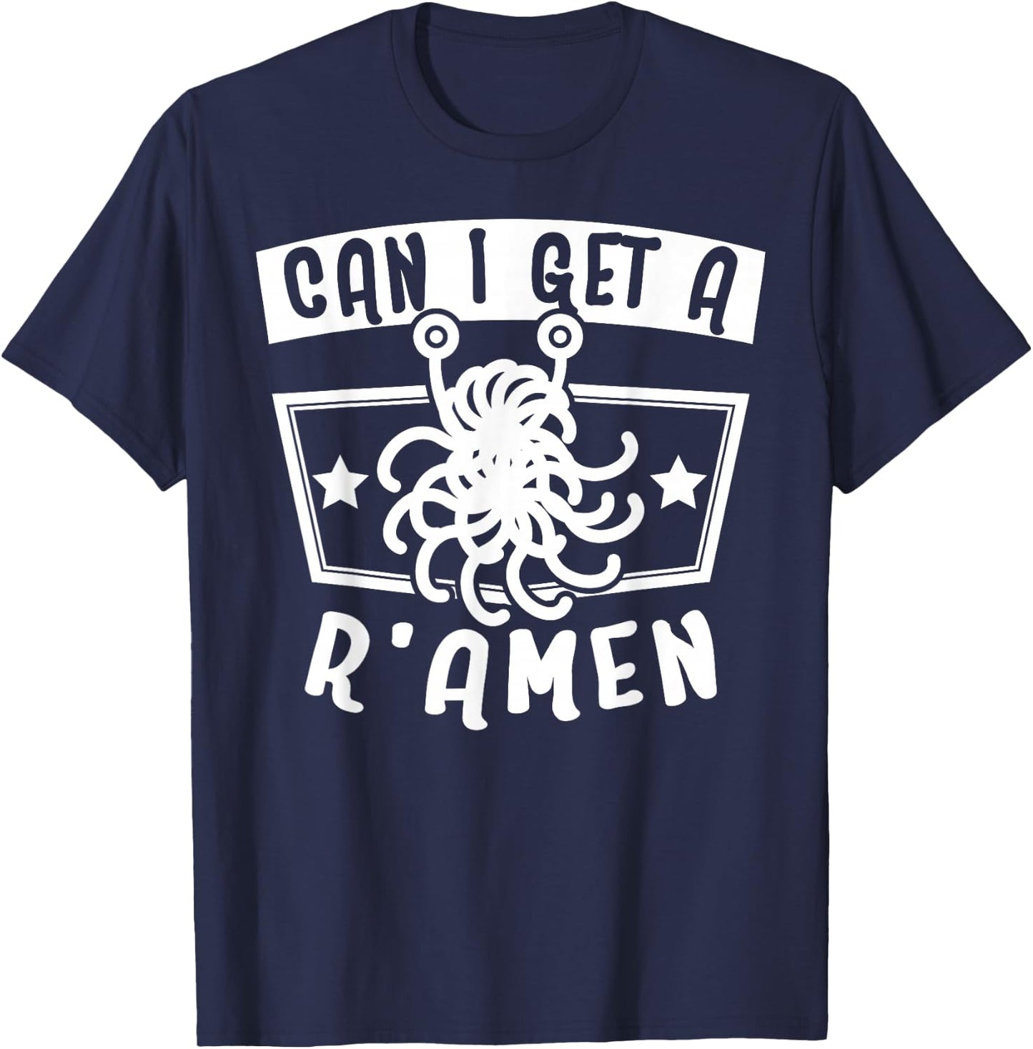 Flying Spaghetti Monster FSM Atheist Shirt T-Shirt - T-Shirt | Navy