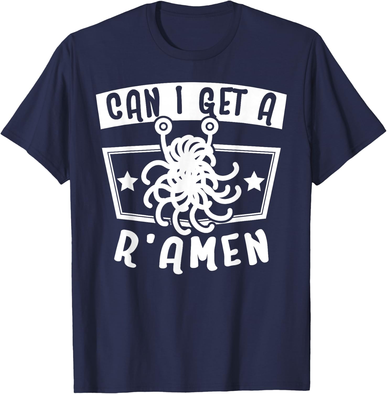 Flying Spaghetti Monster FSM Atheist Shirt T-Shirt - T-Shirt | Navy