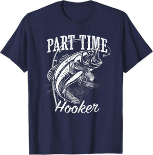 Part Time Hooker Fishing T-Shirt - T-Shirt | Navy