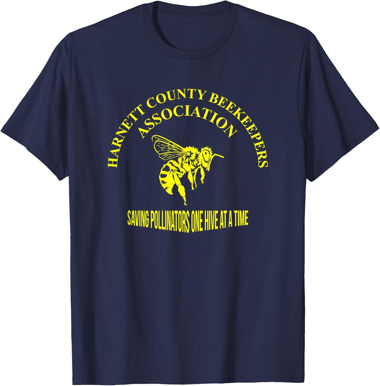 Harnett County Beekeepers Association (Yellow Edition) T-Shirt - T-Shirt | Navy