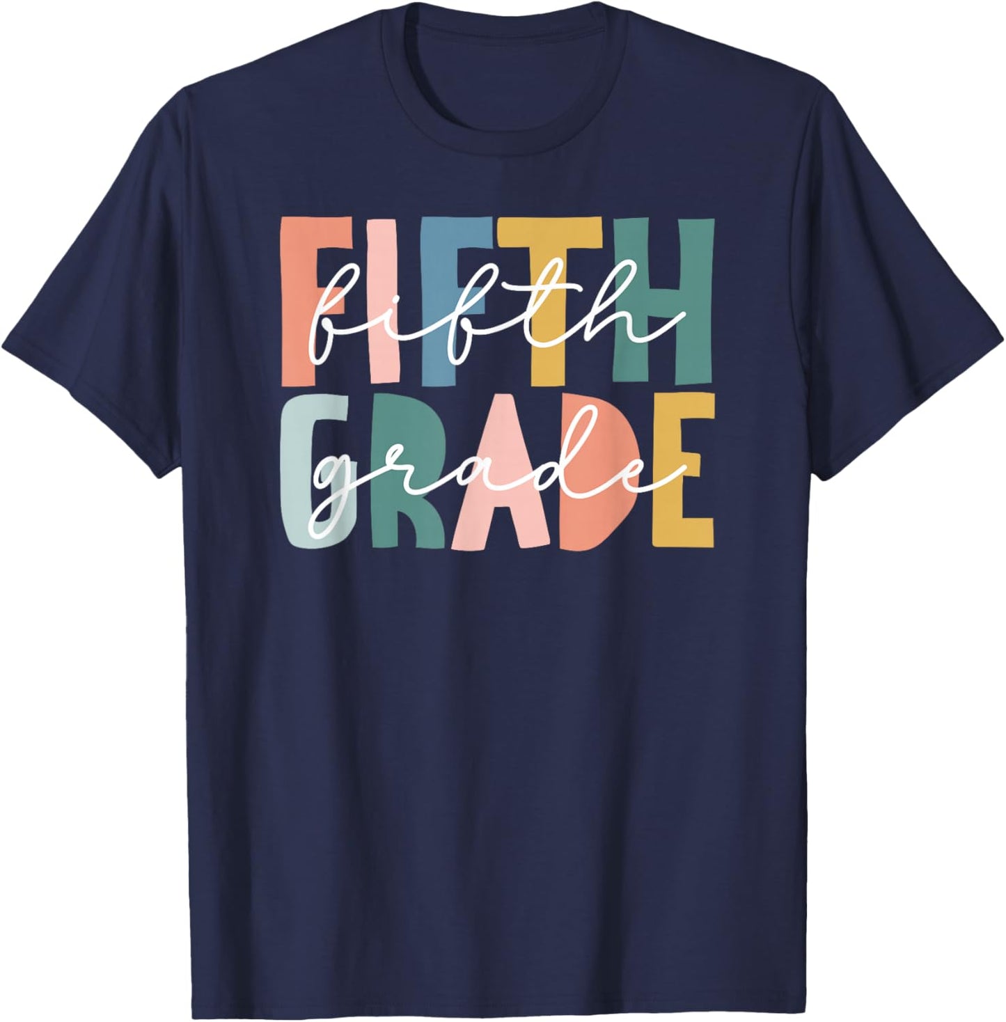 Fifth Grade Teacher Best 5th Grade Teacher T-Shirt - T-Shirt | Navy