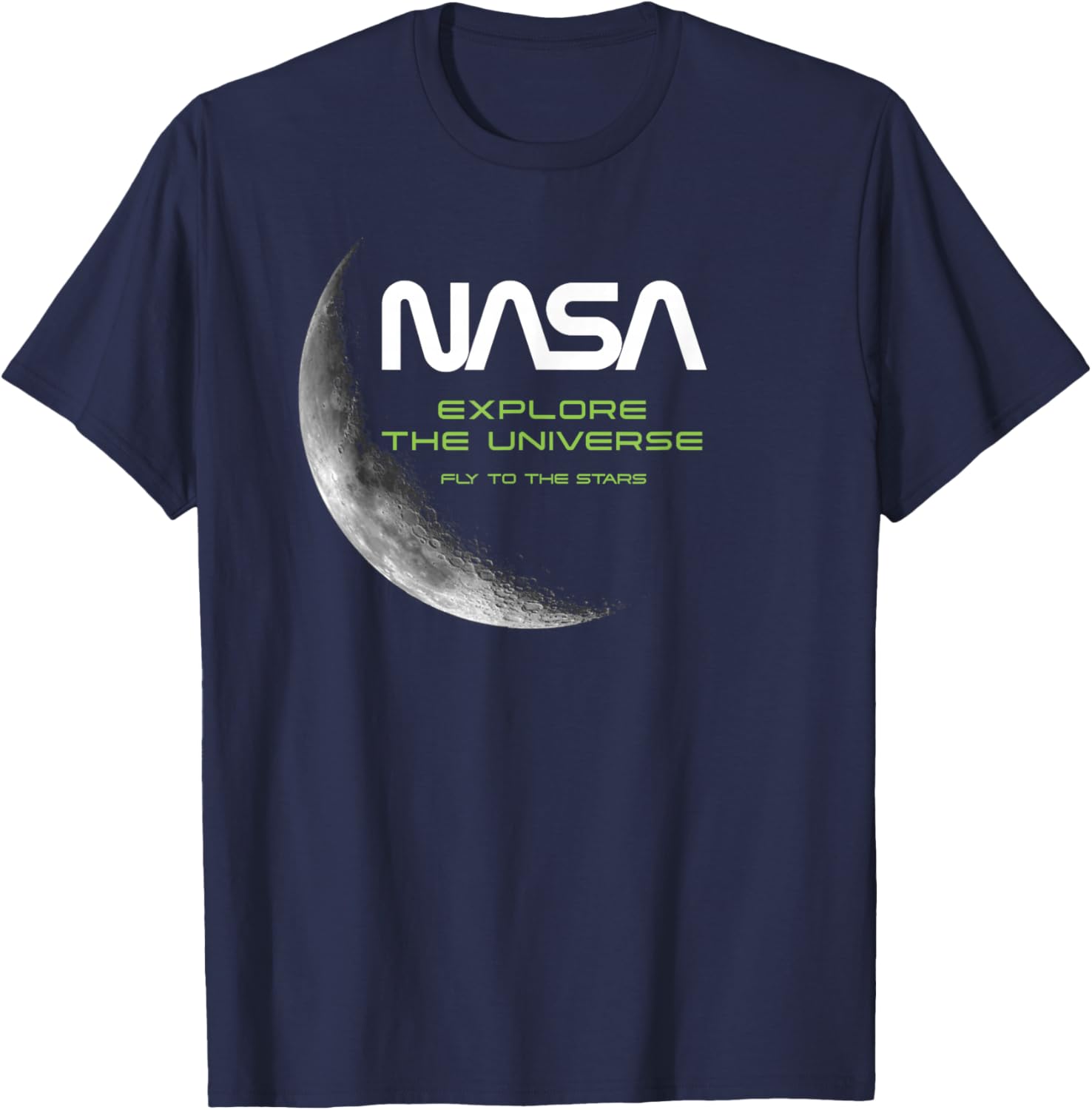 NASA - Moon Explore The Universe T-Shirt - T-Shirt | Navy