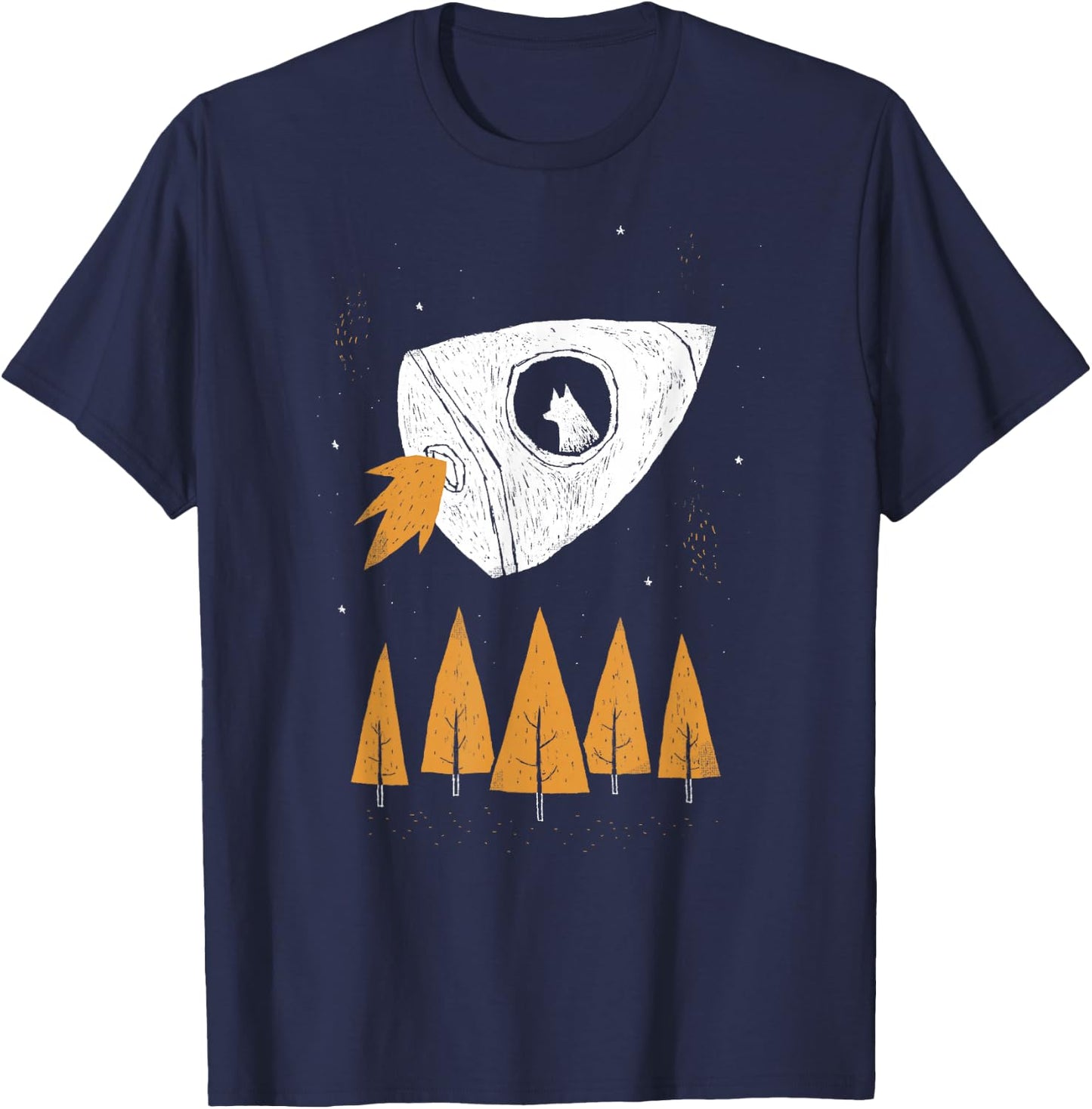 laika space dog Men Women Girls Kids T-Shirt - T-Shirt | Navy