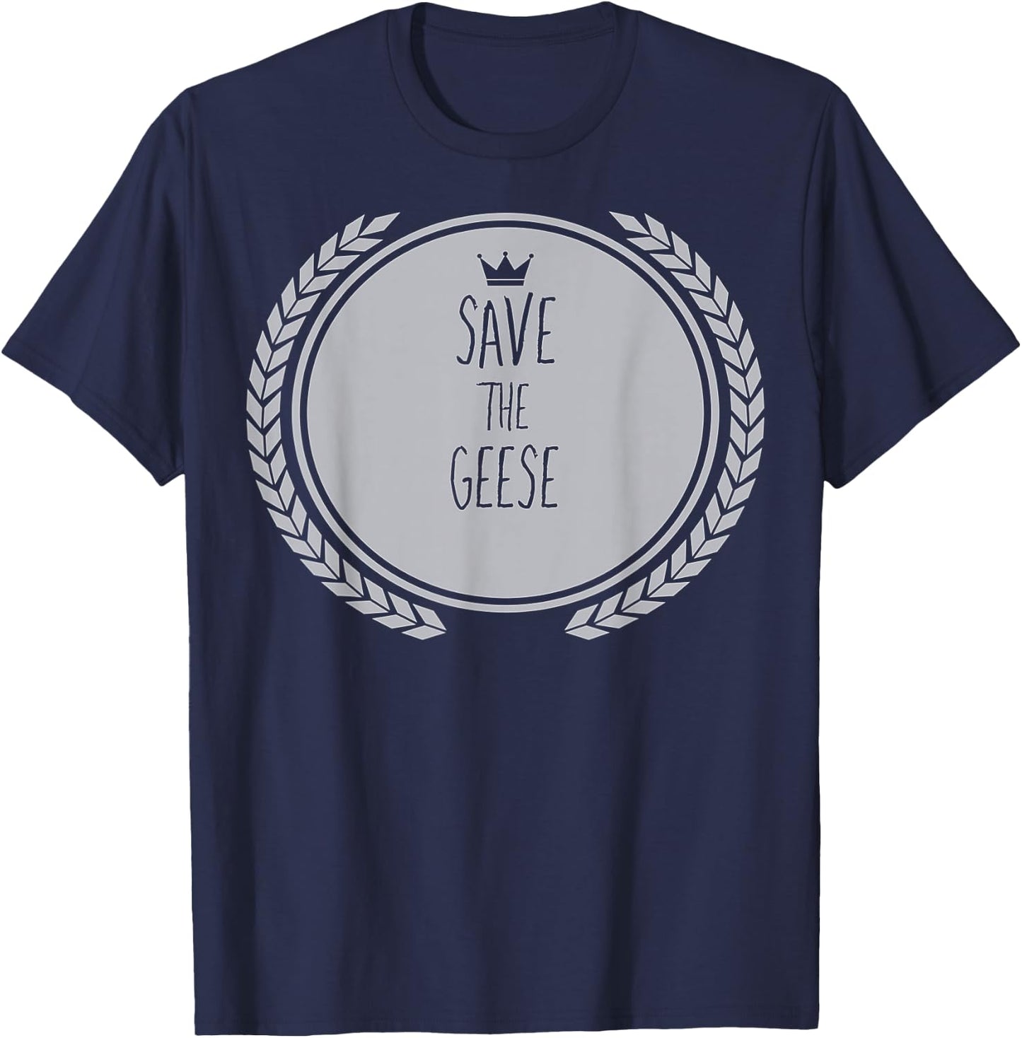 Save The Geese Animal GOOSE T-Shirt - T-Shirt | Navy