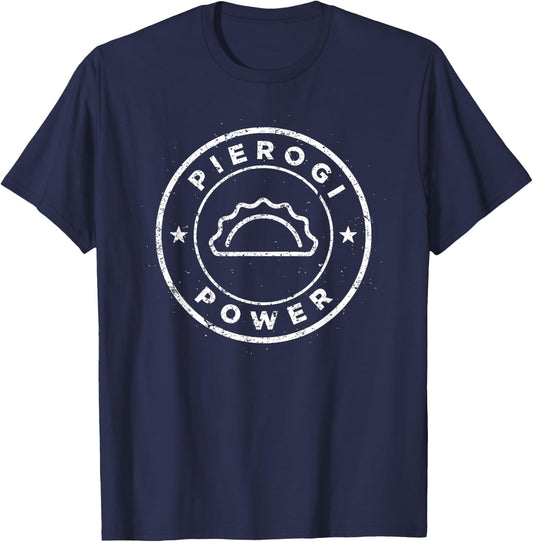 PIEROGI POWER | Team Polish Christmas Food Maker Xmas Gift T-Shirt - T-Shirt | Navy