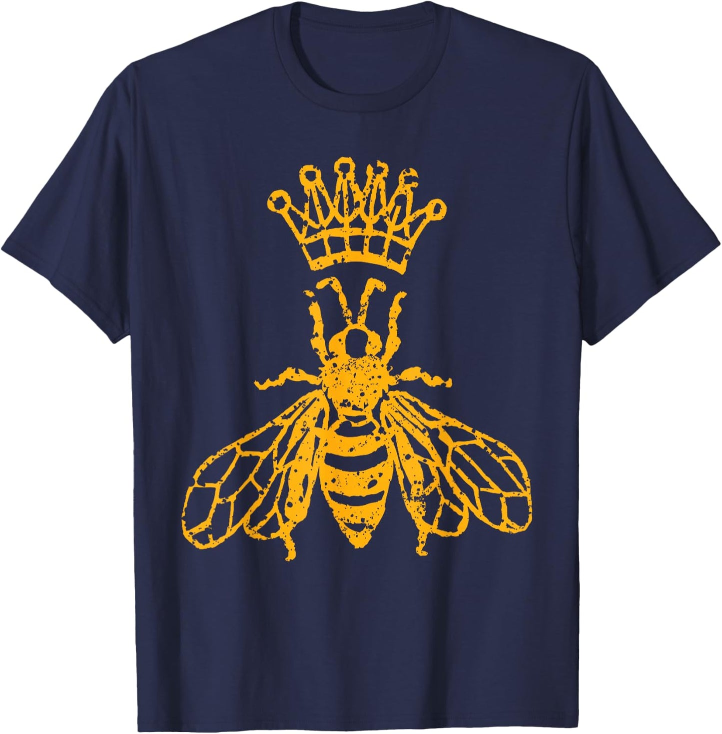 Queen Bee Beekeeping Honey Keeper Apparel Gift T-Shirt - T-Shirt | Navy