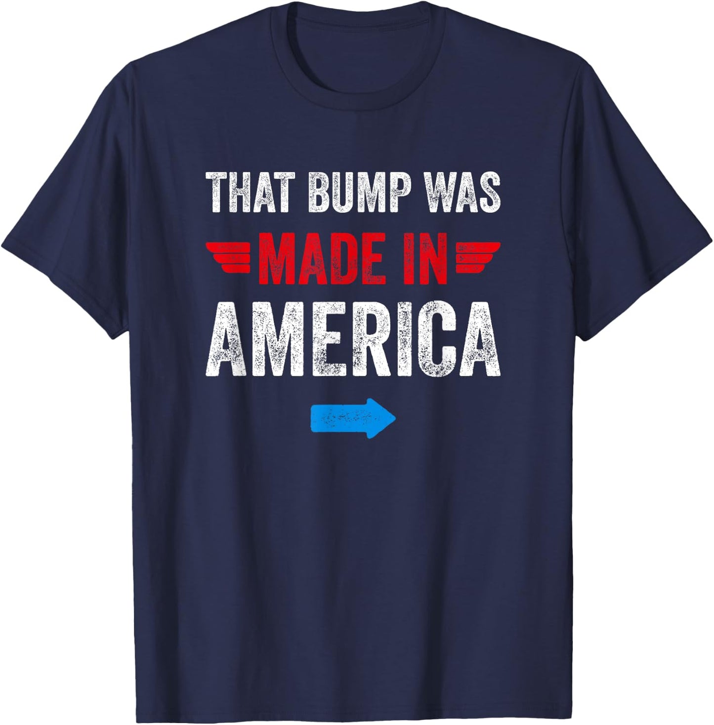 4th of July Pregnancy Announcement for Dad to Be T-Shirt - T-Shirt | Navy