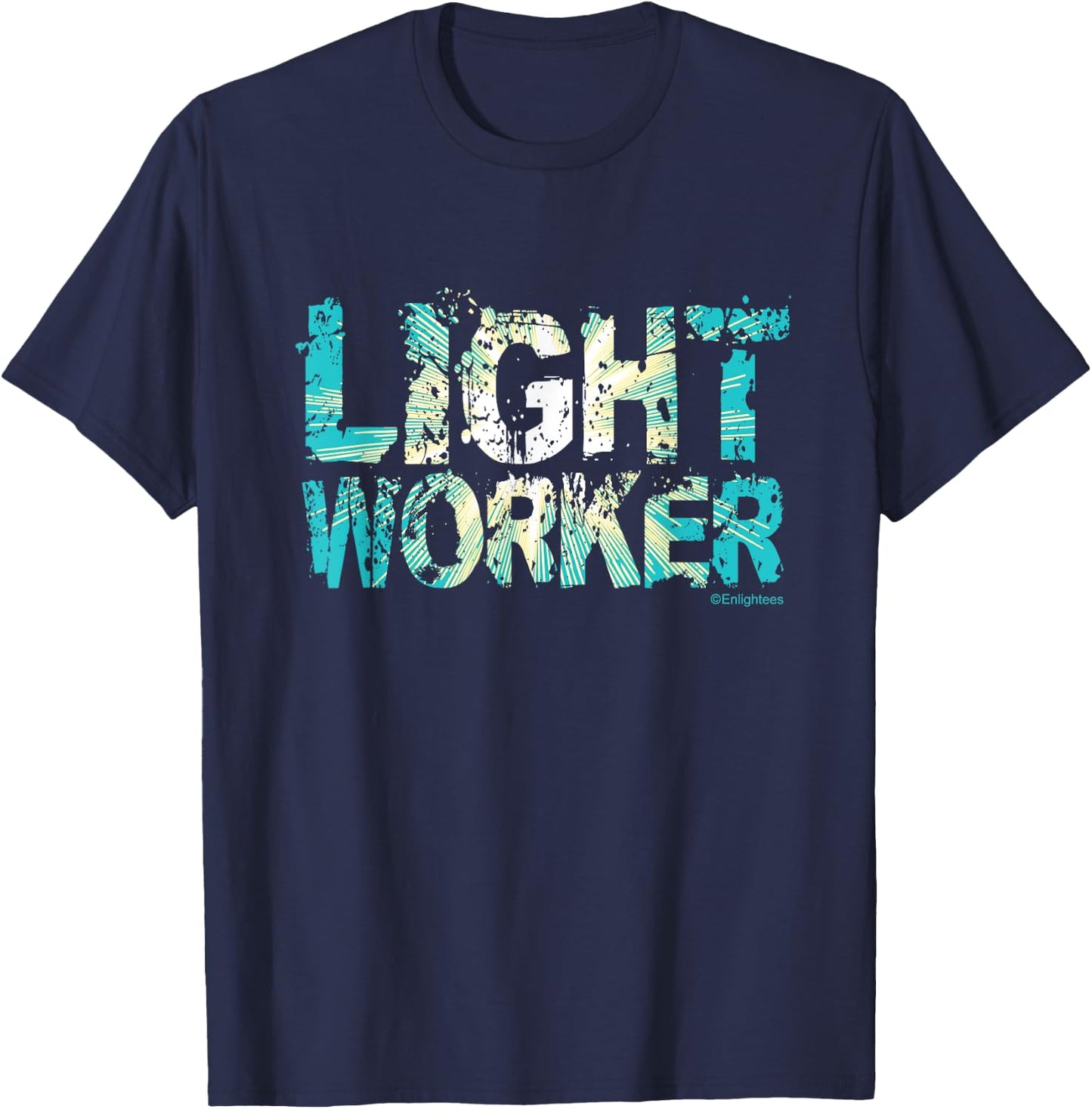Light Worker Zen Radiance Spiritual Brilliance Yoga Life T-Shirt - T-Shirt | Navy