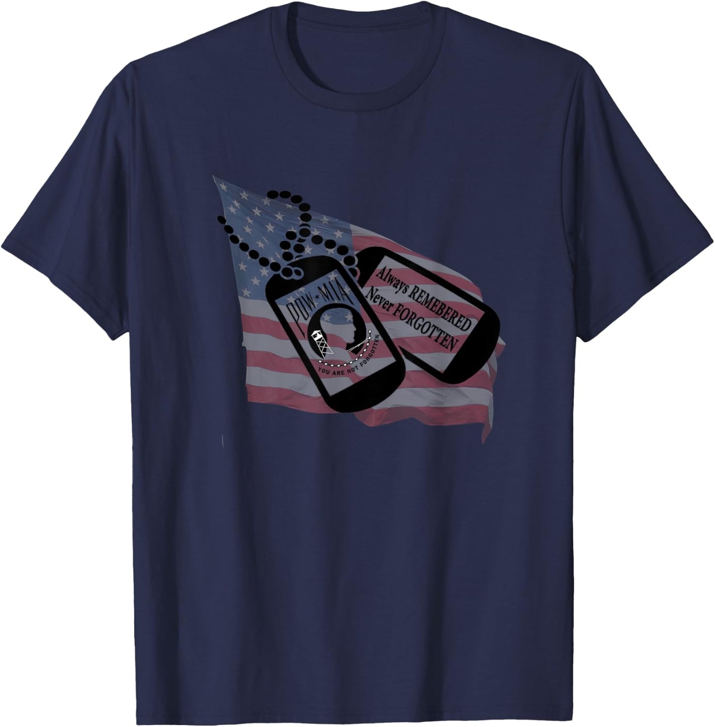 Pow Mia T-Shirt - T-Shirt | Navy