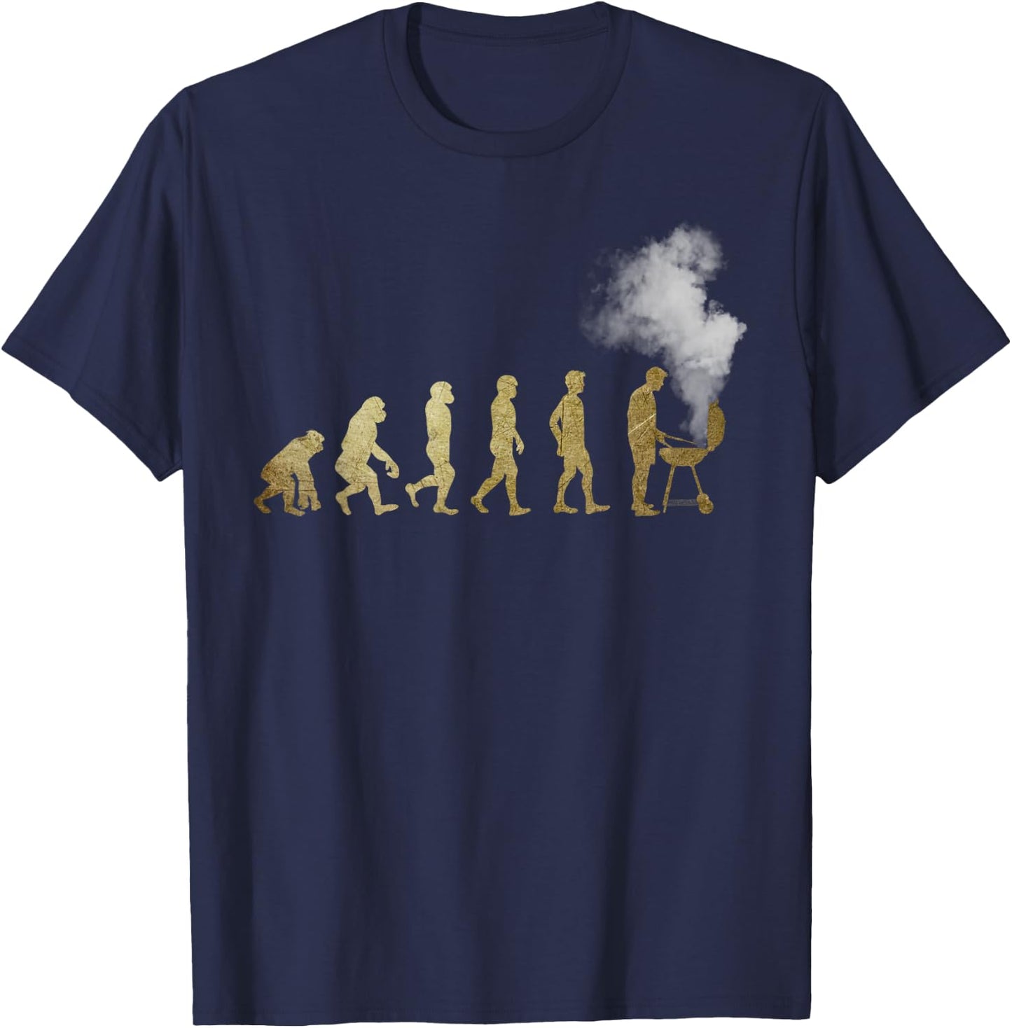Evolution of Grill Master - Grilling Gifts - I Do BBQ T-Shirt - T-Shirt | Navy