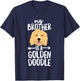 Kids My Brother Is A Goldendoodle Boy Girl Dog Family T-Shirt - T-Shirt | Navy