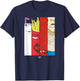 Aqua Teen Hunger Force Group Tiles Dark Small T-Shirt - T-Shirt | Navy