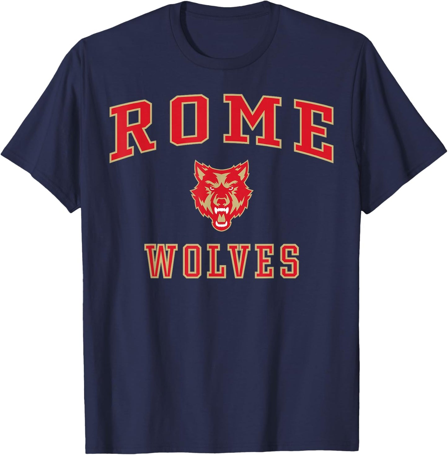 Rome High School Wolves C1 T-Shirt - T-Shirt | Navy
