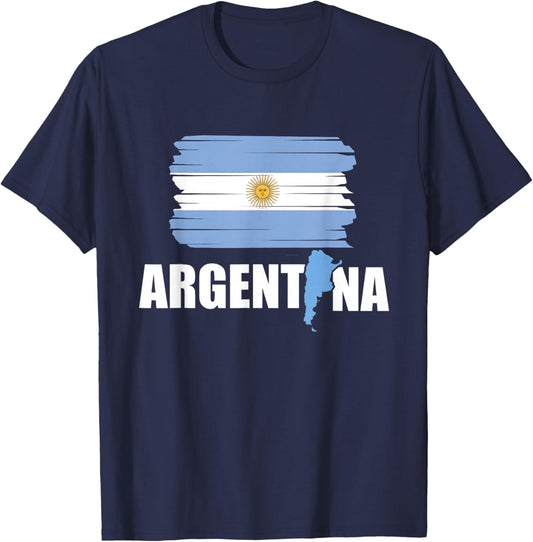 Argentina Flag, Argentina , Argentina Shirt T-Shirt - T-Shirt | Navy
