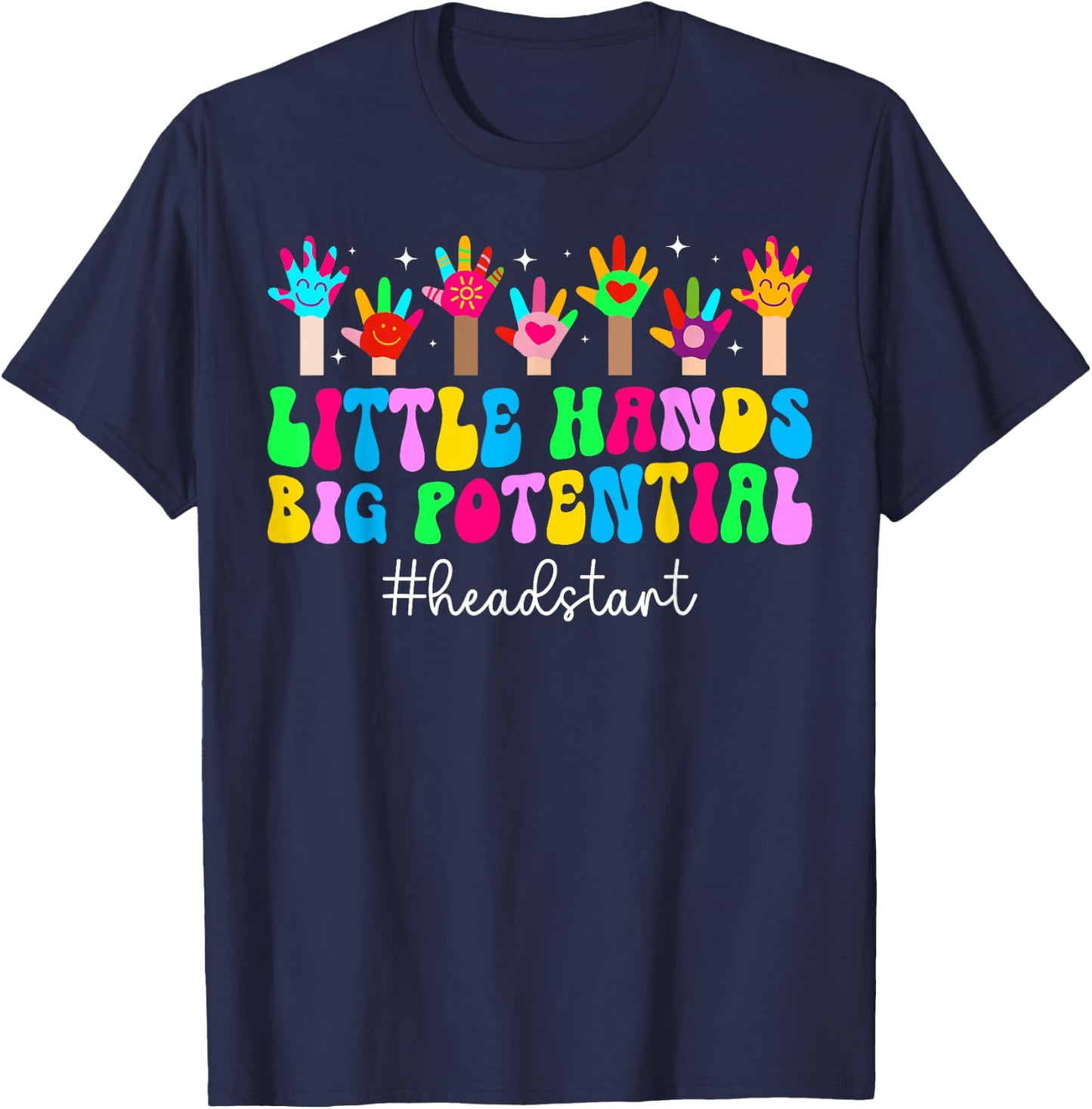 Early Head Start Student First Day Of Head Start Teacher T-Shirt - T-Shirt | Navy