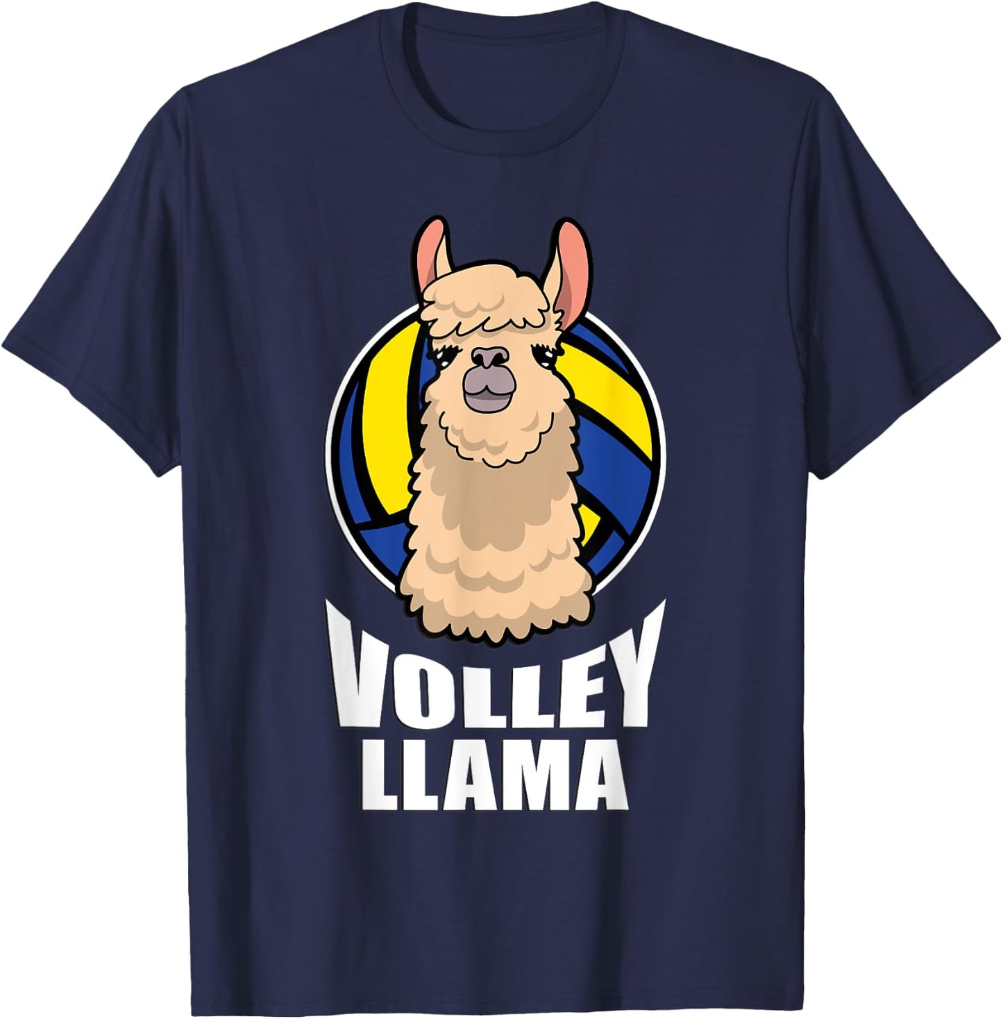 Volley Llama Volleyball T-Shirt - T-Shirt | Navy