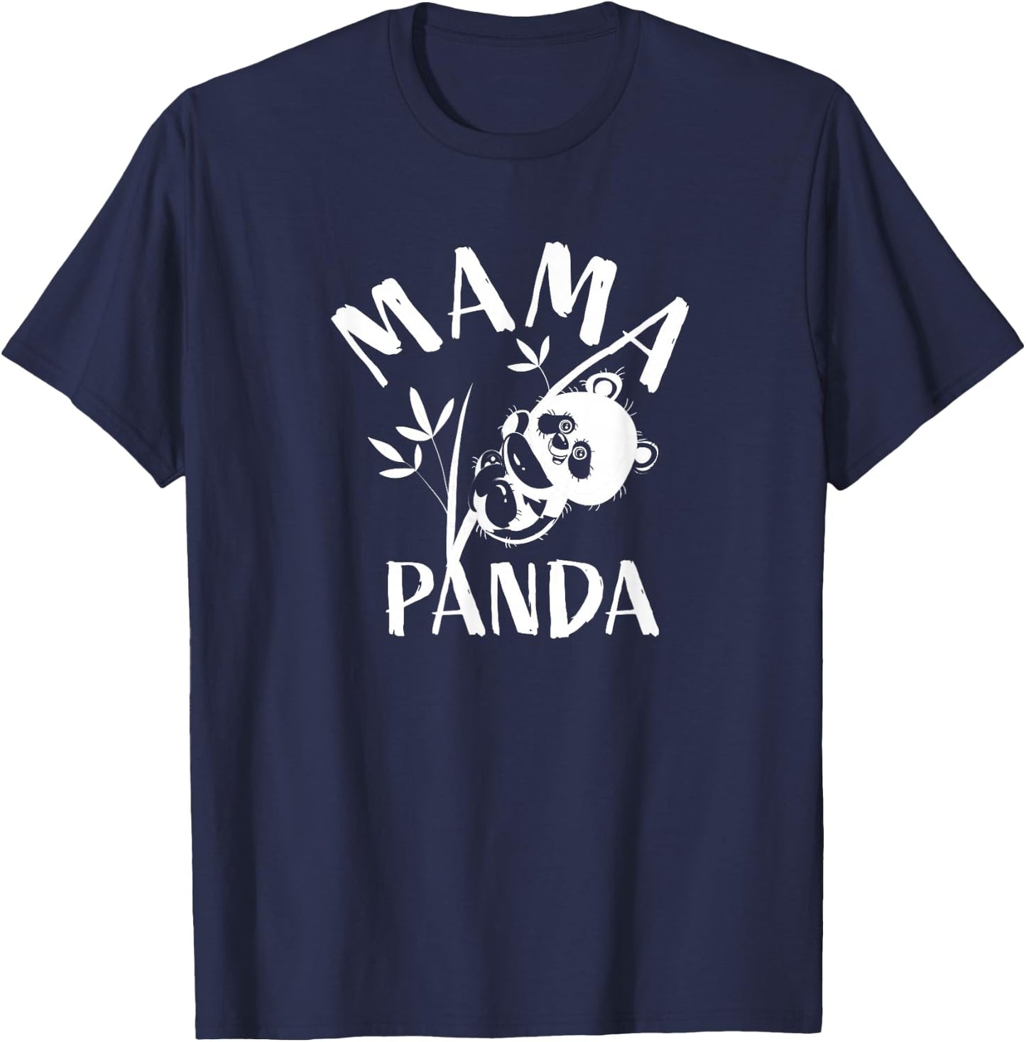 Mama Panda Cute Funny Mothers Day Gift for Moms T-Shirt - T-Shirt | Navy